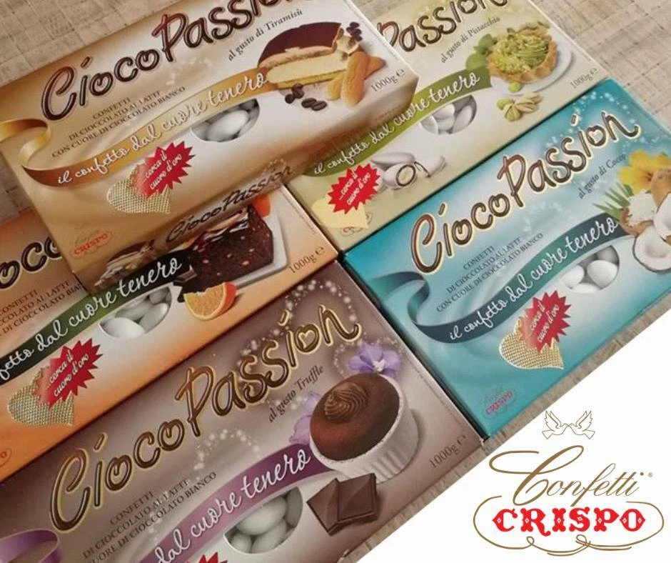 10 KG CONFETTI CIOCOPASSION CRISPO CIOCCOLATO CONFETTATE MATRIMONIO BATTESIMO