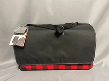 ONIVA Blanket Tote XL Outdoor Picnic Blanket - Beach Red & Black Buffalo Check