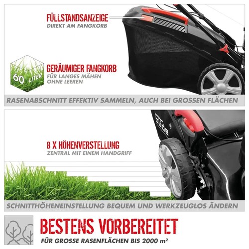 Güde Benzin Rasenmäher BIG WHEELER 534.2R 53cm Mulchkit Seitenauswurf Radantrieb - Bild 9 von 10