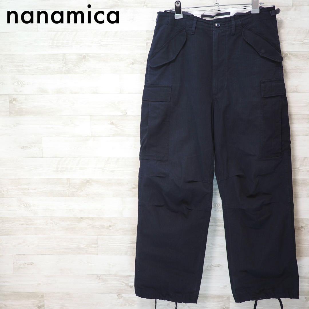Nanamica 22SS Cargo Pants Navy 32 Wide Straight Cut Cotton Cordura 