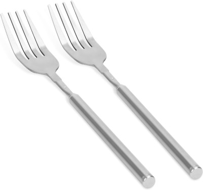 2Pcs Stainless Steel Extendable Fork, 8.7-25.4 Inch Telescopic Expandable Dinner
