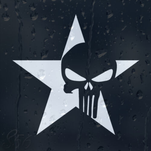 Military Star Army Punisher Skull Car Decal Vinyl Sticker - 第 1/1 張圖片
