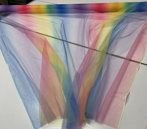 BEAUTIFUL RAINBOW TUTU TULLE FABRIC : 150CM WIDE : $5.50 PER METRE : - Picture 2 of 5