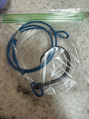 SHARK fishing LEADER RIG! 18/0 forged circle hook 15  800lb mono 30 blue steel