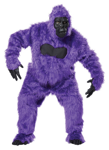 purple gorilla suit ape adult halloween costume