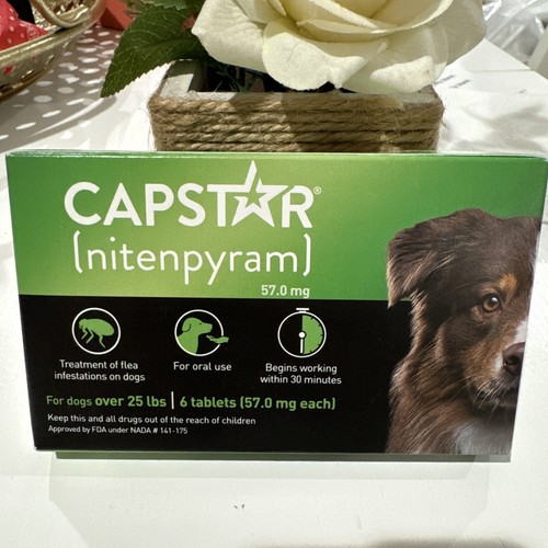 Capstar Nitenpyram 6 Tablets For Dogs Over 25lbs eBay