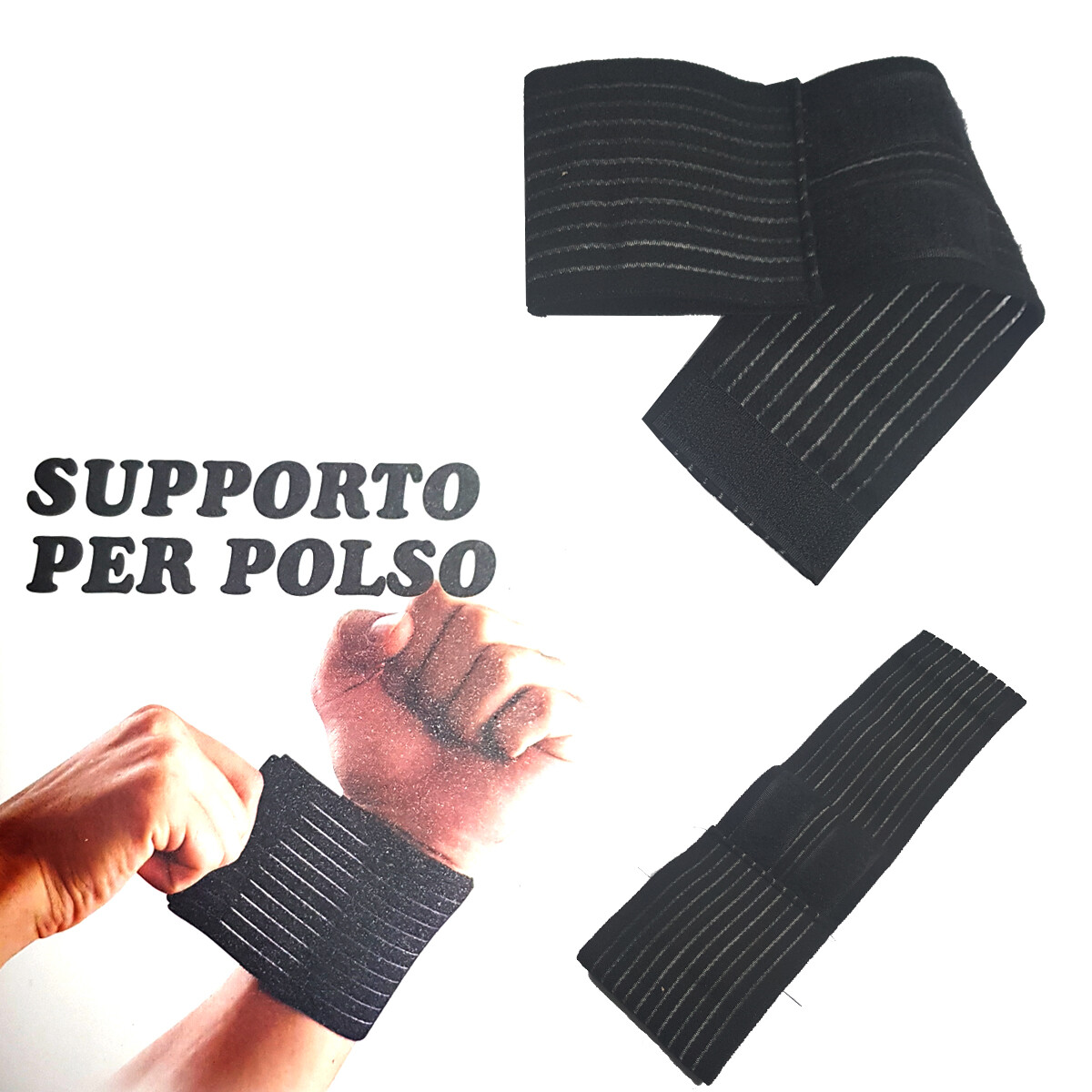 Fascia Per Polsi Da Palestra - 2 Pezzi In Neoprene - Regolabile Con Velcro - Per Sollevamento Pesi E Fitness - Uomo E Donna - Foto 13