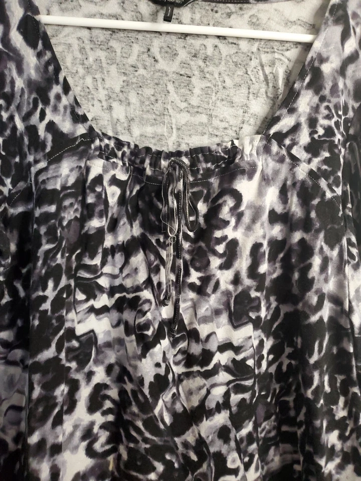 Blusa Pullover Daisy Fuentes Para Mujer Talla Grande Manga Larga 100% Algodón Foto 4 de 4