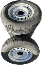 5x 165r13c trailer wheels and tyres 8Ply 4 Stud 5.5" PCD 165R13 165 R13C x5
