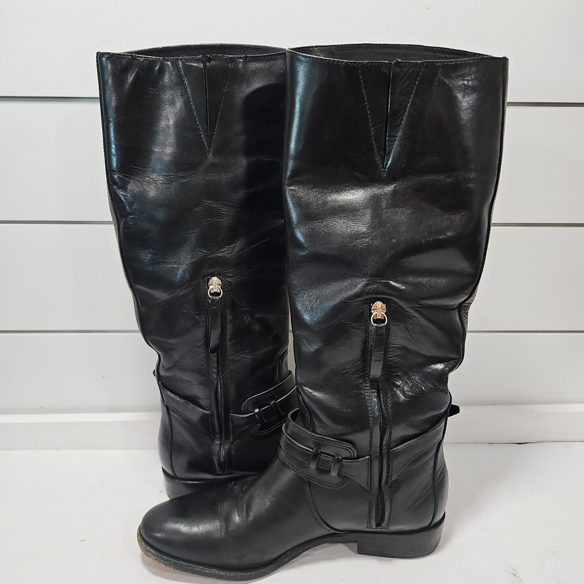 Burberry Black Leather Riding Boots Made In Italy Size 36 1 Burberry Black Leather Riding Boots Made In Italy Size 36 1