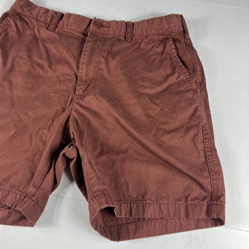 Uniqlo Shorts Mens Measured 32* Brown Faded Mid Rise Chino Shorts Tag 30-33 - Picture 3 of 16
