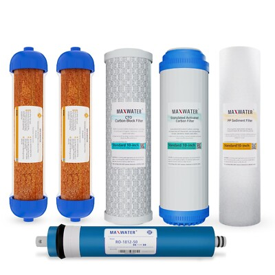 #ad #ad 6 Stage Reverse Osmosis RO.DI Water Filter Replacement set 50 GPD for Aquarium $76.90