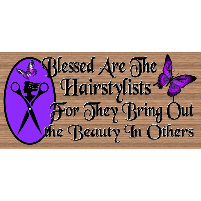 Hairdresser Sign Hairstylist Plaque GS 1504XX Stylist Sign