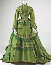 Green Victorian Dress Scarlett Civil War Southern Belle dress Marie Antoinette