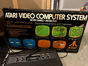 Atari 2600 Video Game Console - Black In Box Authentic