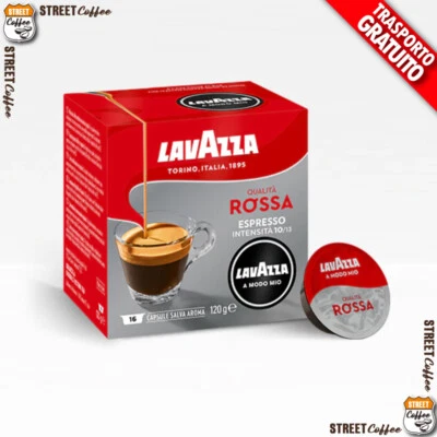 360 CIALDE CAPSULE CAFFE' LAVAZZA A MODO MIO QUALITA' ROSSA ORIGINALI *