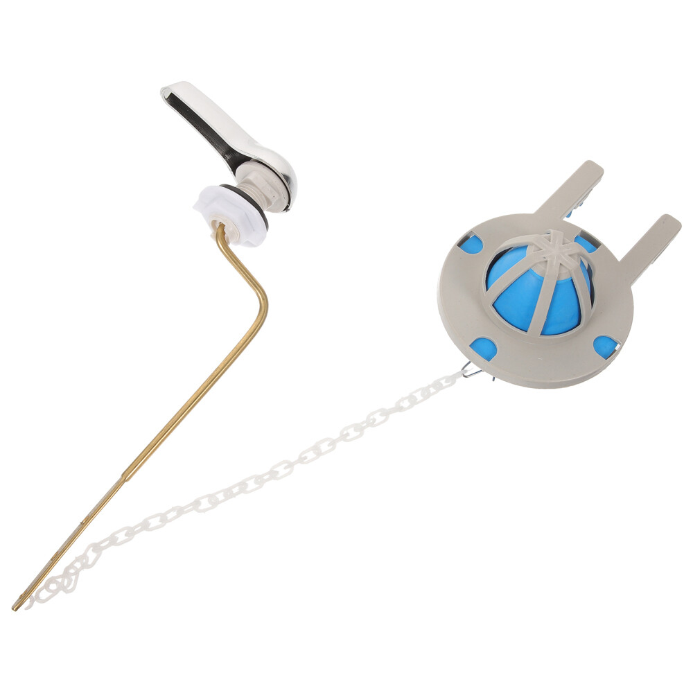 Set Toilet Flapper Replacement Kit Handle Tank Flush Lever Replacement  Part