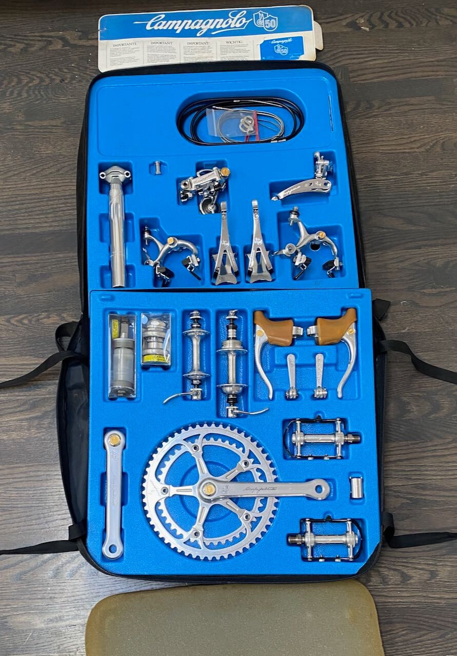 NOS Campagnolo 50th Anniversary Group PERFECT NEW Serial Number 0117 eBay