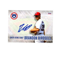 Brandon Birdsell 2023 South Bend Cubs signed autograph baseball card Texas Tech#