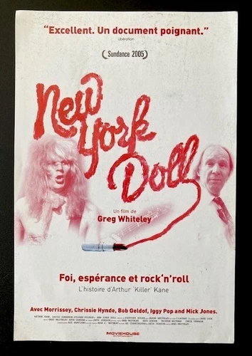 NEW YORK DOLLS - flyer - Greg Whiteley (2005) Arthur Killer Kane, David Johansen