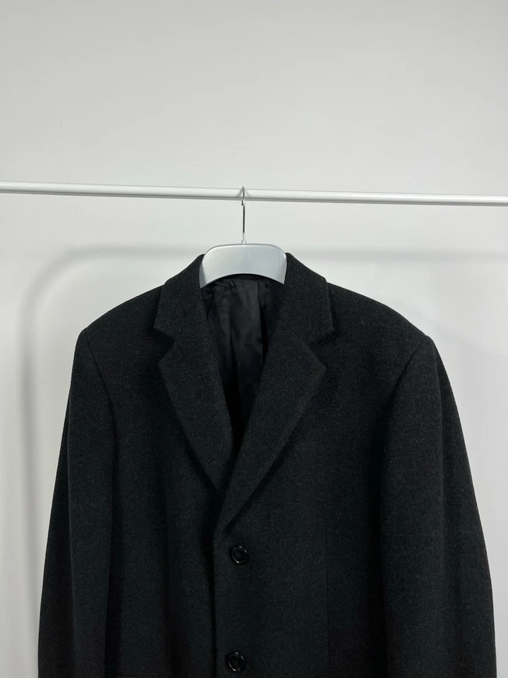 Abrigo formal Aldo Colitti para hombre negro mezcla de lana y cachemir talla 48 Foto 2 de 4