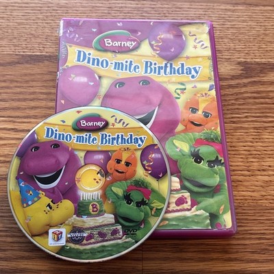 Barney - Dino-Mite Birthday DVD 2007 Hit Entertainment Purple Dinosaur Rare