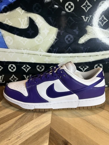 Nike Dunk Low By You FN0569 900 violet blanc gomme premium cuir dégringolé homme 12