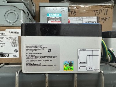 Eaton Surge Protection Device, SPC series, 080 kA, 240V- USED