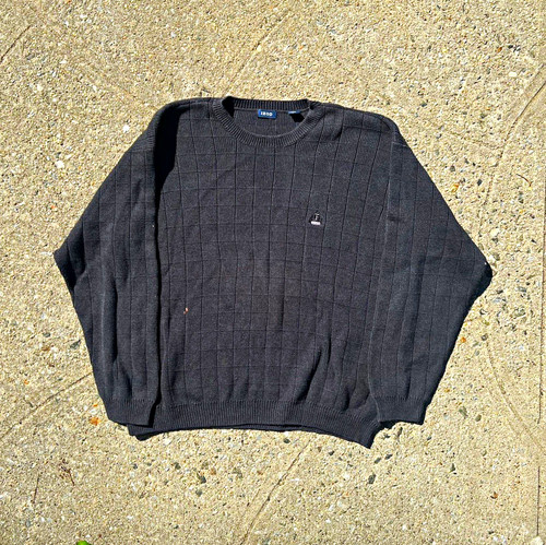 Izod, Izod preppy streetwear sweater knit logo XXL made in Bangladesh 1990s 2000s vtg