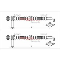 2X Metzger BremsschlÄUche Vorne Beidseitig Passend FÜR Mazda 323 626 MX-3 MX-6
