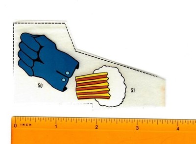 The Beatles Yellow Submarine 1969 ''Poster Put-Ons'' GLOVE  UNUSED!