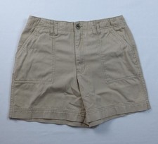 Vtg 1980's Lizwear Liz Claiborne Petite Outdoor Khaki Chino Shorts 8P Israel