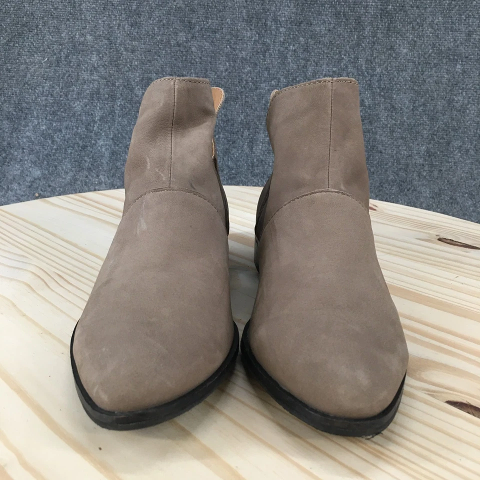 Botas Lucky Brand para Mujer 8.5 M Taupe Páramo Botines Cuero Tacones Foto 4 de 4