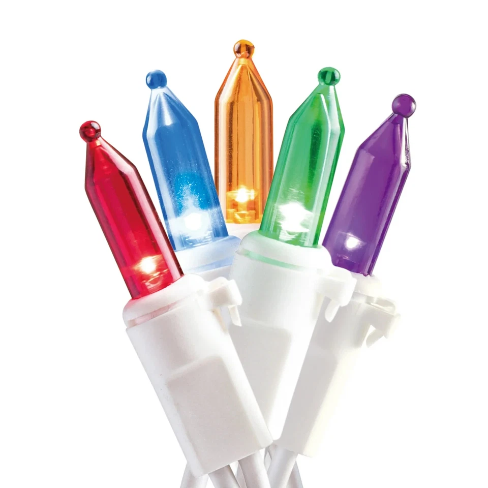 HOLIDAY TIME 300 Multicolor Mini String Lights Indoor Outdoor 62.5 Ft White Wire - Image 2 of 4