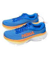 HOKA One One Bondi 8 Men’s Size US12D Running Shoes Blue Orange No Box