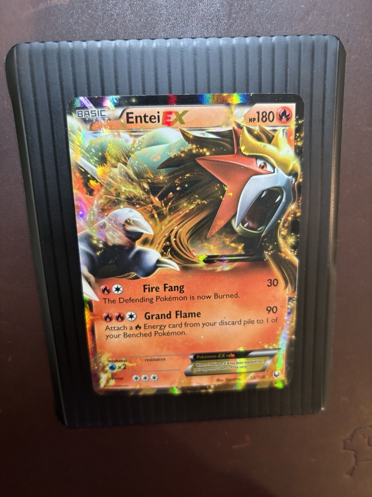 Entei Ex 13/108 2012 Pokemon BW Dark Explorers Holo - LP