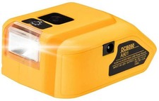 Dual USB Power Source Adapter Converter for Dewalt 20V Lithium ion Battery w/LED