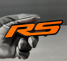 2 Pair Rs Fender Tailgate Badges Orange 3d Acrylic Aggressive Emblems Racing 2 Pair Rs Fender Tailgate Badges Orange 3d Acrylic Aggressive Emblems Racing