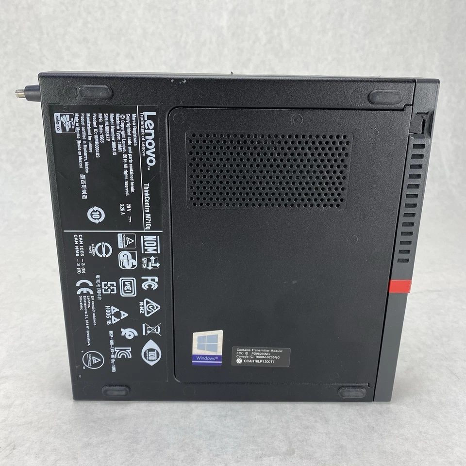 Lenovo ThinkCentre M710q Micro Intel Core i5-7500T 2.70GHz 8GB RAM No HDD/OS/AC - Image 4 of 4