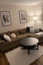 Großes Ecksofa / Wohnlandschaft in Braun – gepflegter Zustand