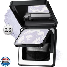 CARSLAN 2.0 Black Magnet Soft Focus Powder, Waterproof Translucent Pressed Se