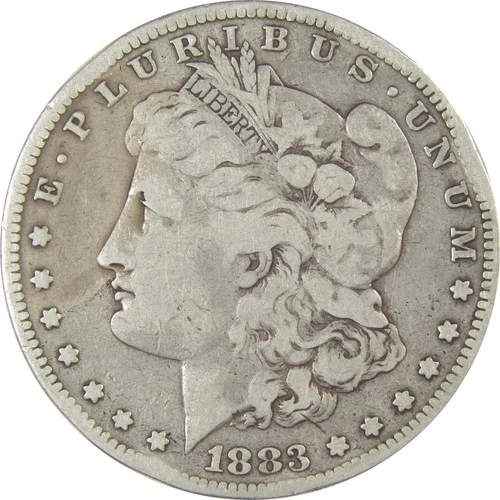 1883 S Morgan Dollar F Fine Silver $1 Coin Collectible SKU:I24249