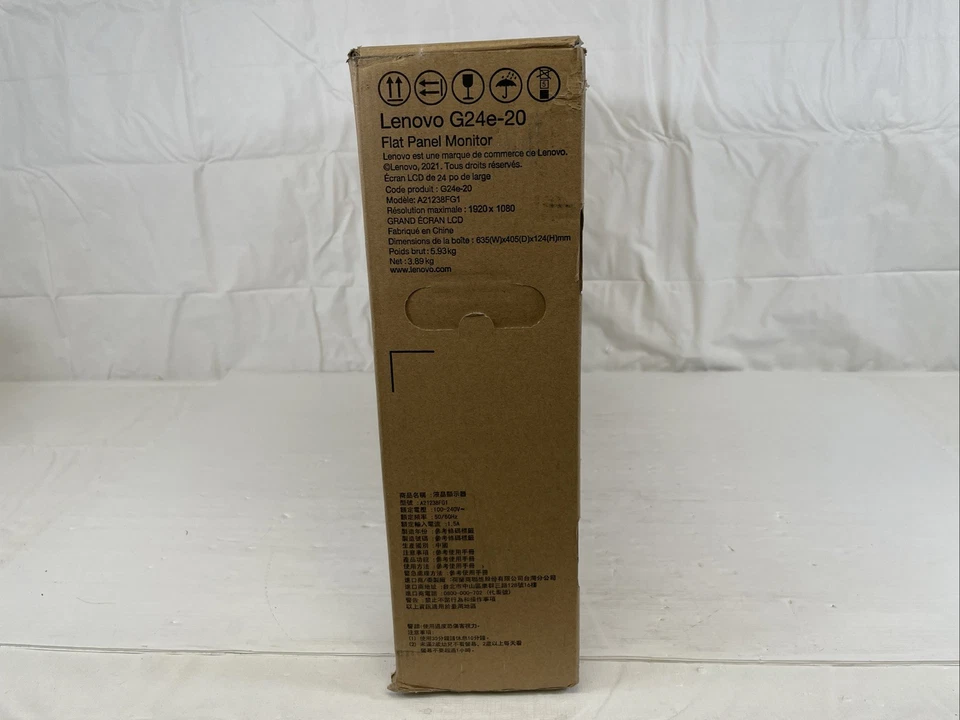 New Lenovo G24e-20 23.8" VA LCD Full HD FreeSync Gaming LCD Monitor 16:9 - Black - Image 4 of 4