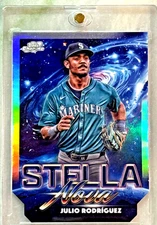 Julio Rodriguez 2025 Topps Chrome Cosmic Stella Nova Die Cut- #SN-8 Mariners SSP