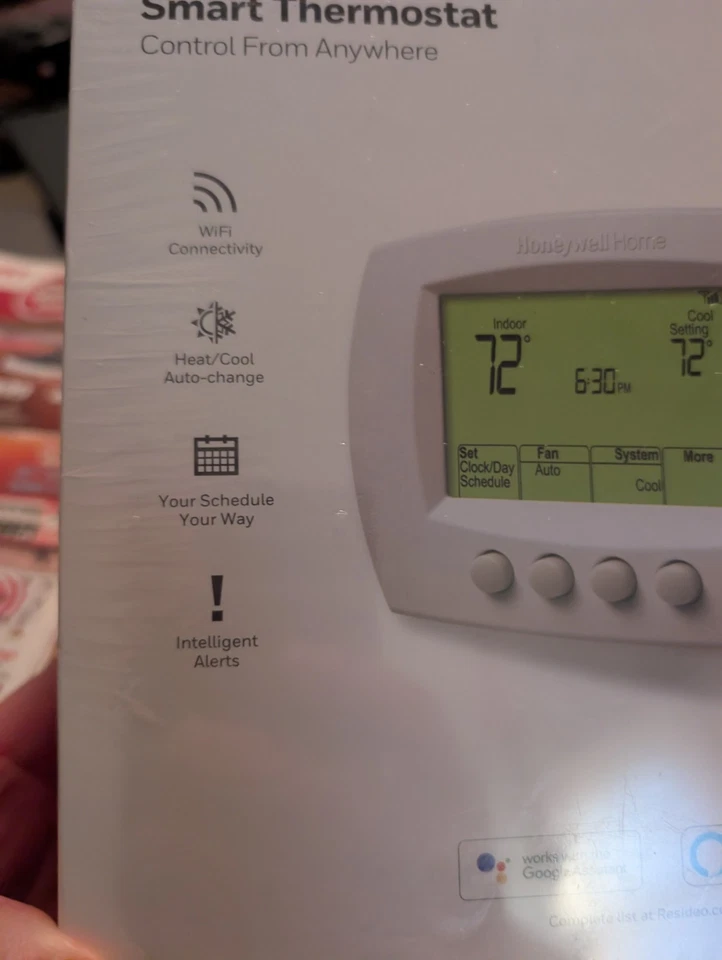 Honeywell  RTH6580WF White WiFi Programmable App Control Smart Thermostat Sealed - Image 2 of 4