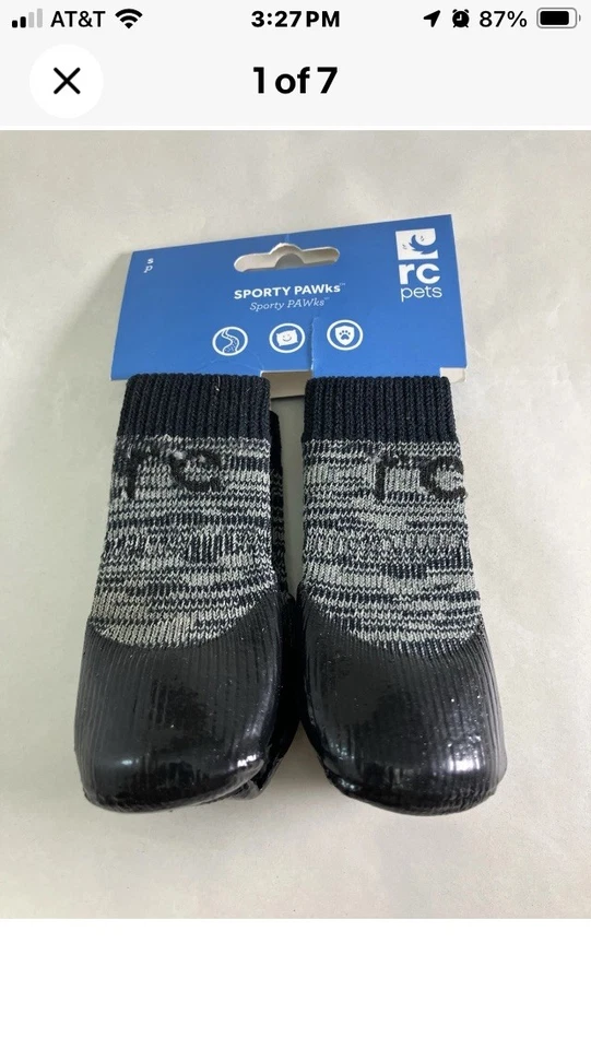 Juego de 4 calcetines antideslizantes Sporty Pawks para perro - talla pequeña- nuevos Foto 2 de 4