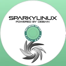 Latest New Release Sparky Linux LXQT OS Operating System for PC on DVD