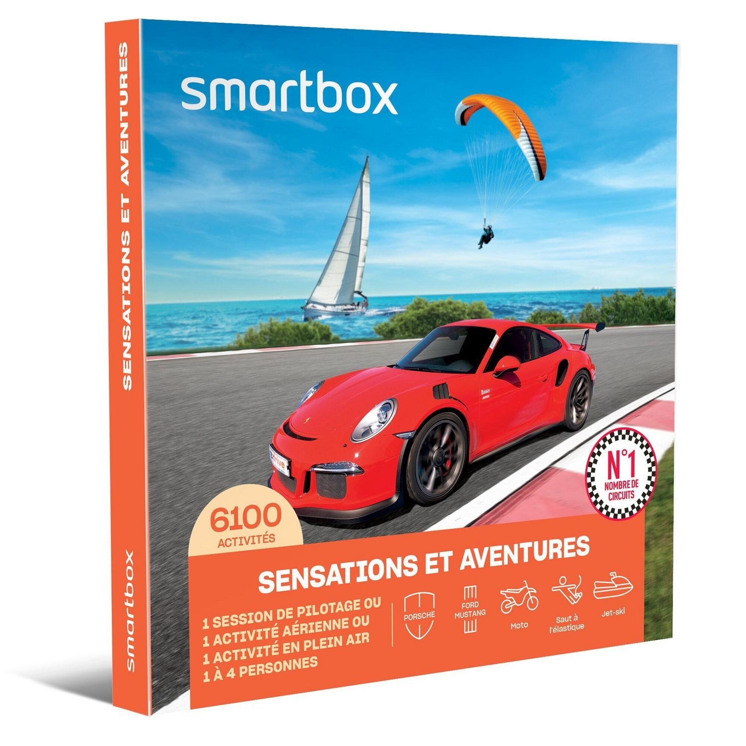 Coffret Smartbox Sensations et Aventures cadeau d'anniversaire idéal pour homme et femme