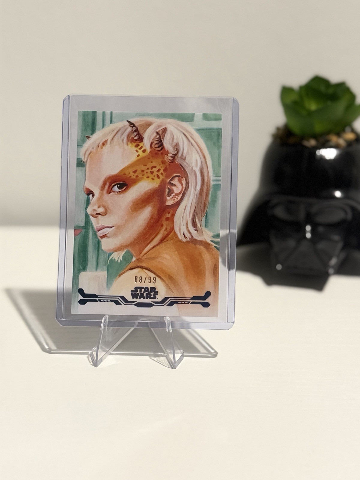 Jecki Lon /99 Stellar Art Card Topps Star Wars Stellar Signatures Dawn Murphy