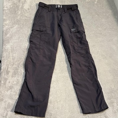 Helly Hansen Cargo Pants Mens 32x32 Gray Lightweight Nylon Workwear Outdoor